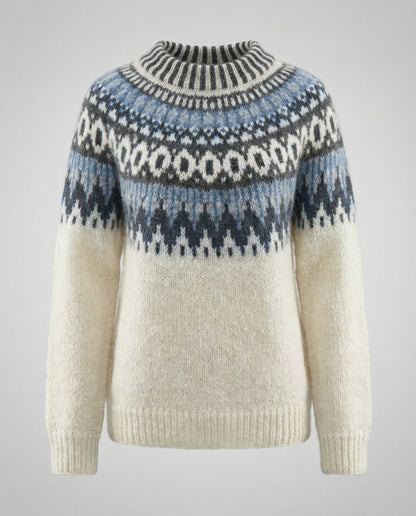 Damen Strickpullover Nordisch Merino