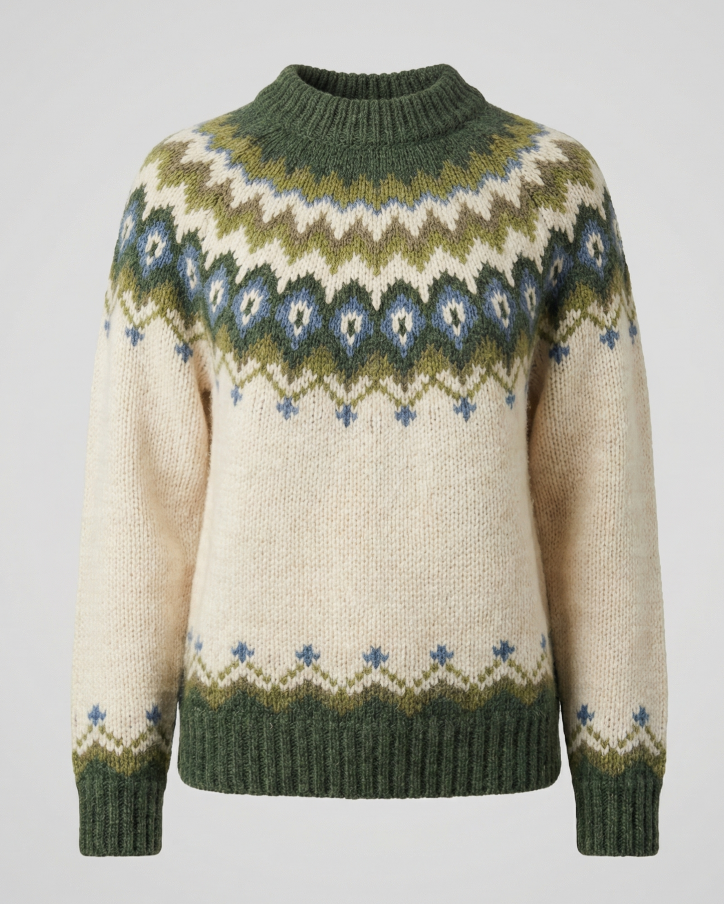 Damen Strickpullover Nordisch Merino