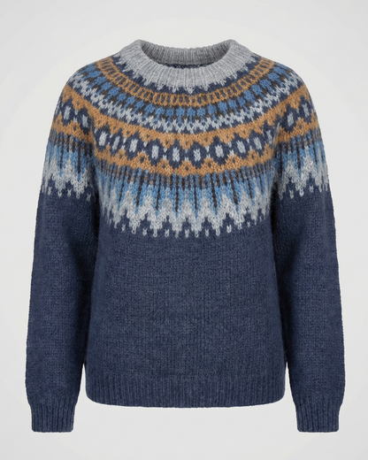 Damen Strickpullover Nordisch Merino