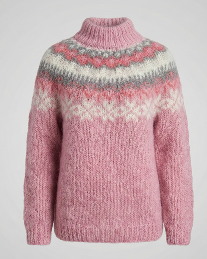 Damen Strickpullover Nordisch Merino