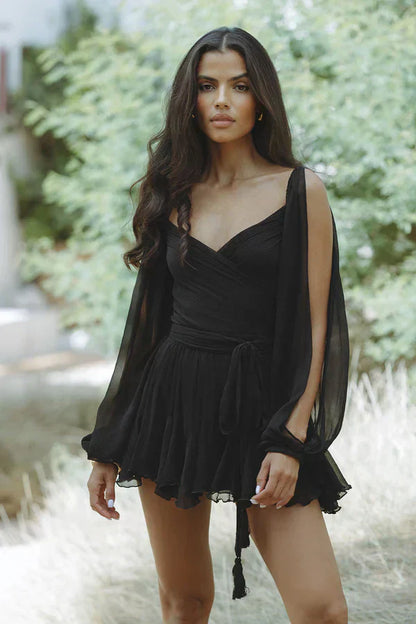 Norvielle Damen Sommerkleid Leicht Blumenmuster