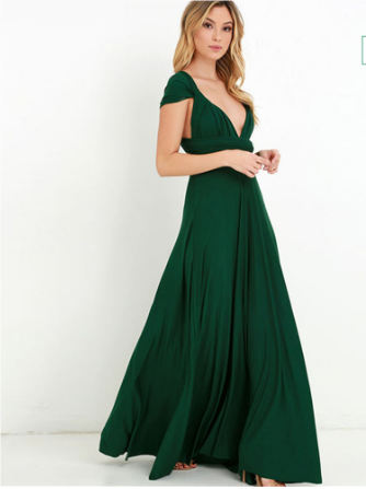 Damen Maxi Wickelkleid