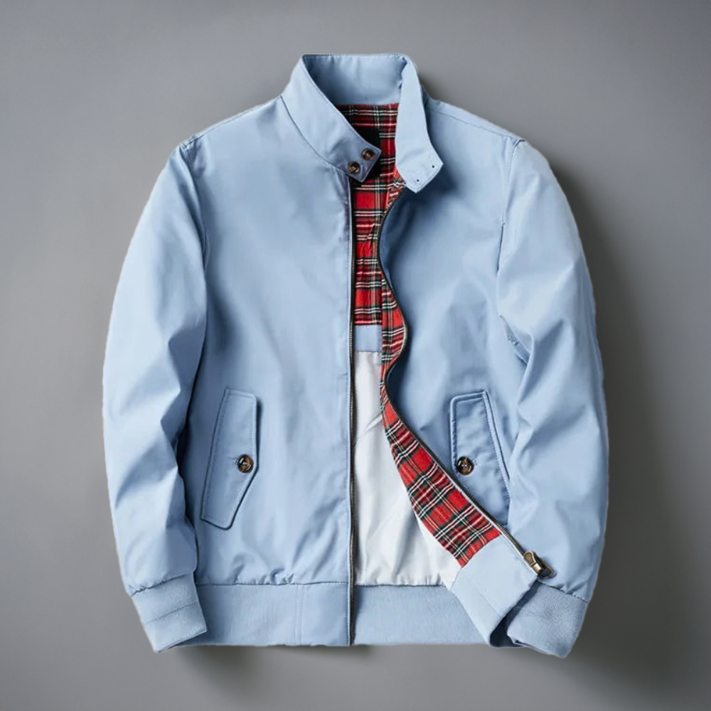 Herren Bomberjacke Karomuster Futter