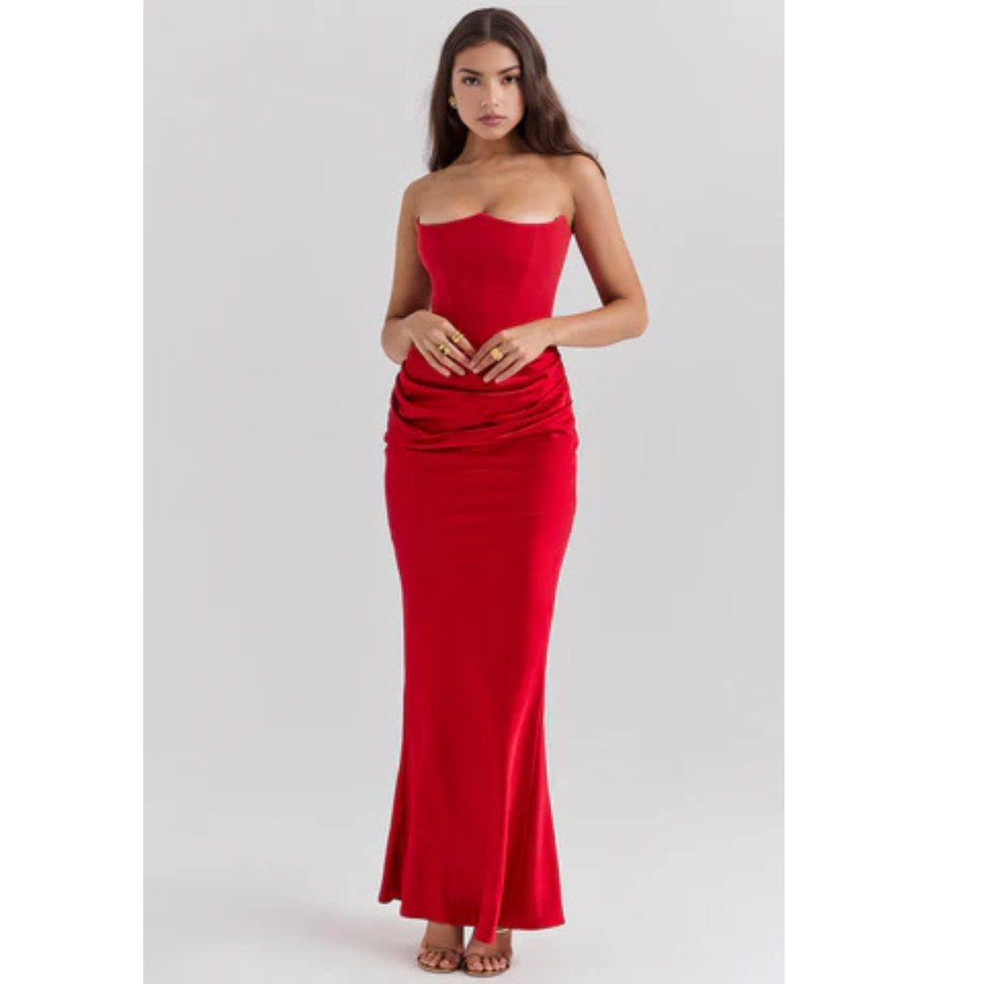 Damen Langes Bodycon-Kleid für Hochzeitsgäste
