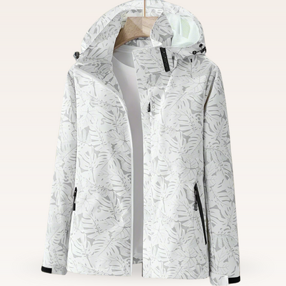 Damen Freizeitjacke Wasserabweisend Blattmuster - Norvielle