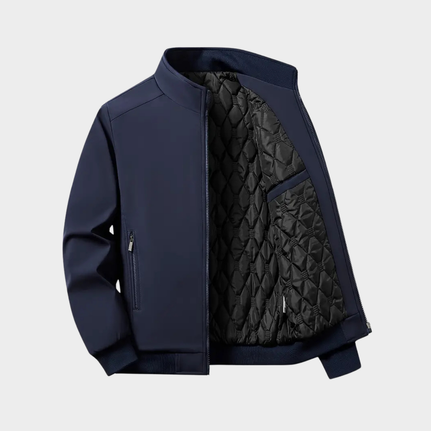 Herren Softshelljacke Wind- und Wasserdicht Schwarz - Norvielle