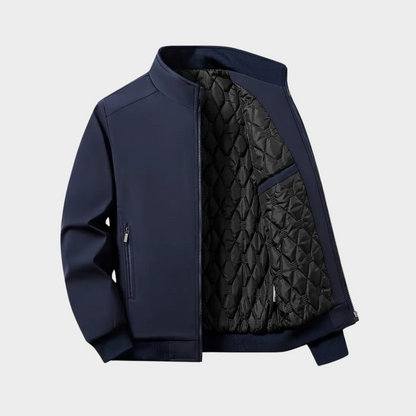 Herren Softshelljacke Wind- und Wasserdicht Schwarz - Norvielle