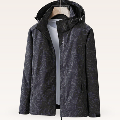 Damen Freizeitjacke Wasserabweisend Blattmuster