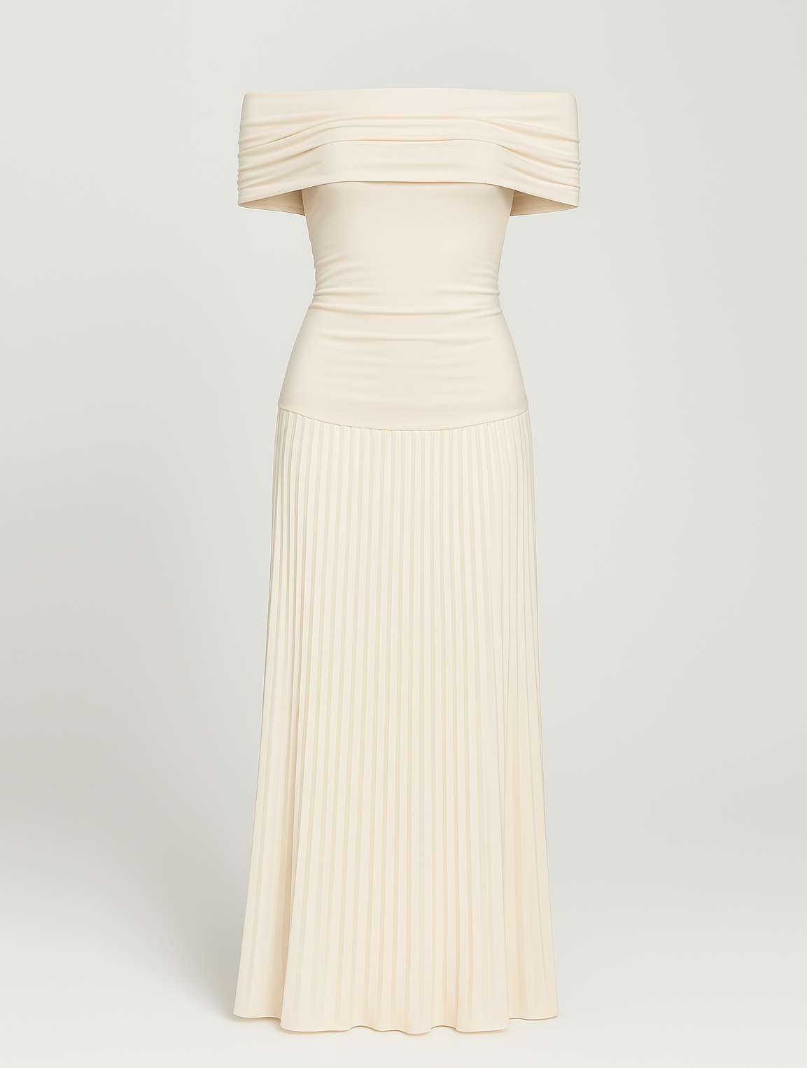 Damen Maxi Kleid Faltenrock für Hochzeitsgäste