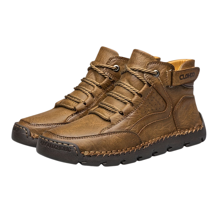Herren Winterschuhe Knöchelhoch Leder Schnürung