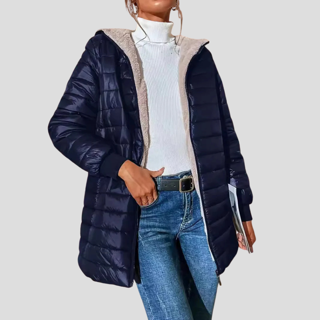 Damen Winterjacke Isoliert Kuschelig