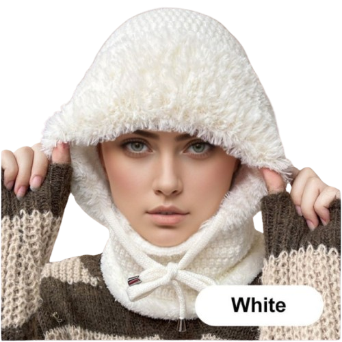 Wärme Mütze Pullover Kombi Trendy wird zu: Damen Wärme Mütze Pullover - Norvielle