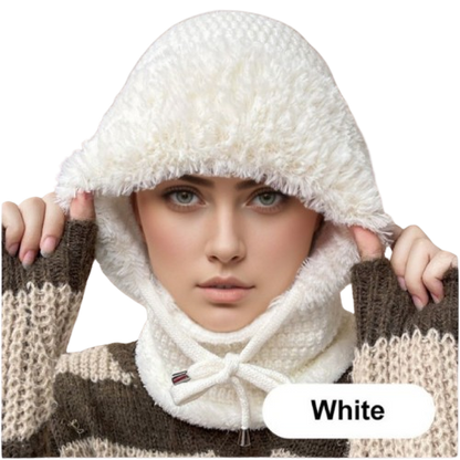 Wärme Mütze Pullover Kombi Trendy wird zu: Damen Wärme Mütze Pullover - Norvielle