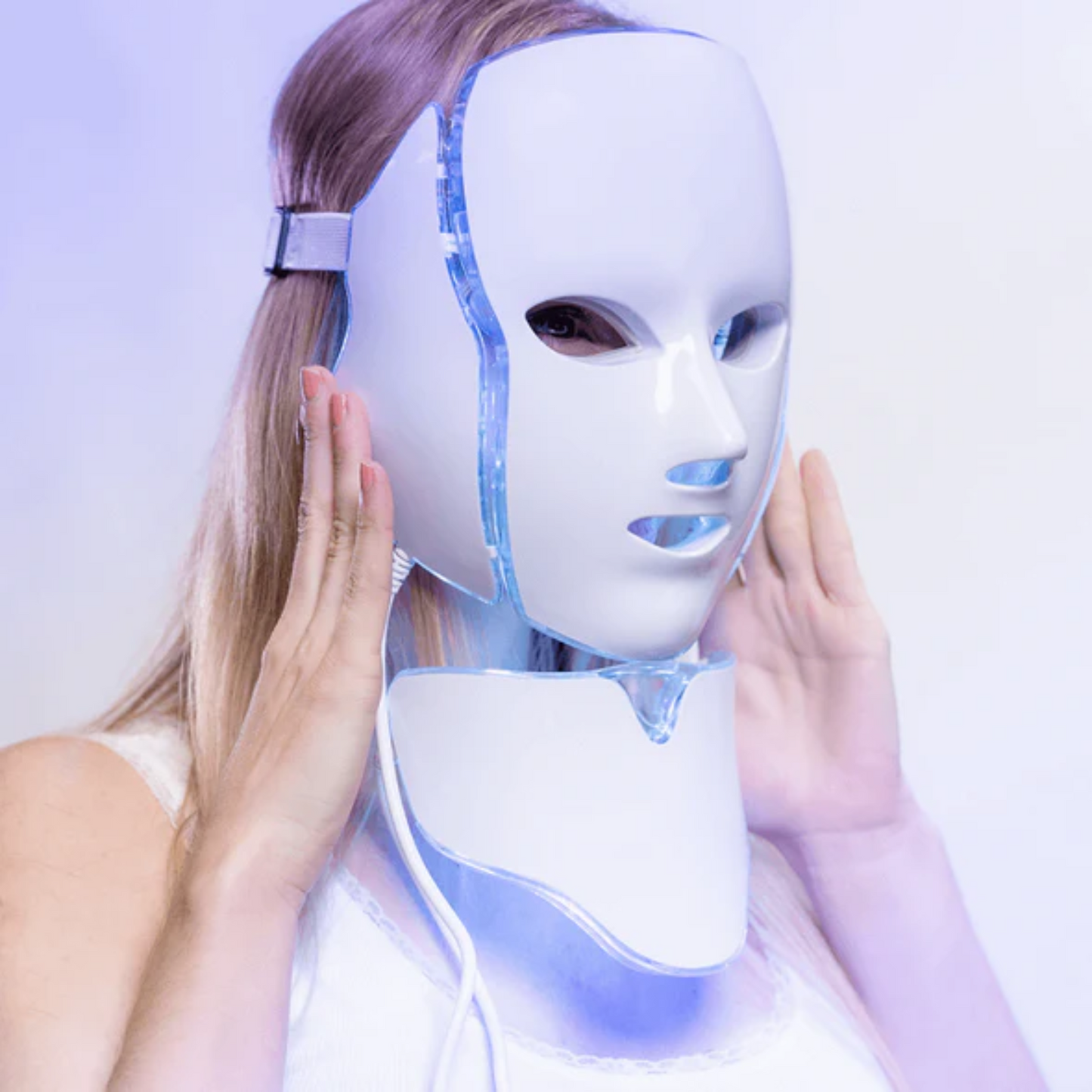 LED Gesichtsmaske 7 Farben Photon Lichttherapie für Gesicht und Hals - Norvielle