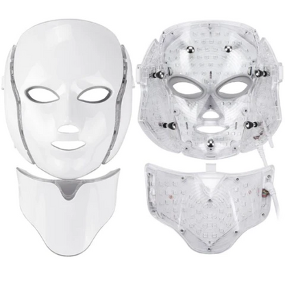 LED Gesichtsmaske 7 Farben Photon Lichttherapie für Gesicht und Hals