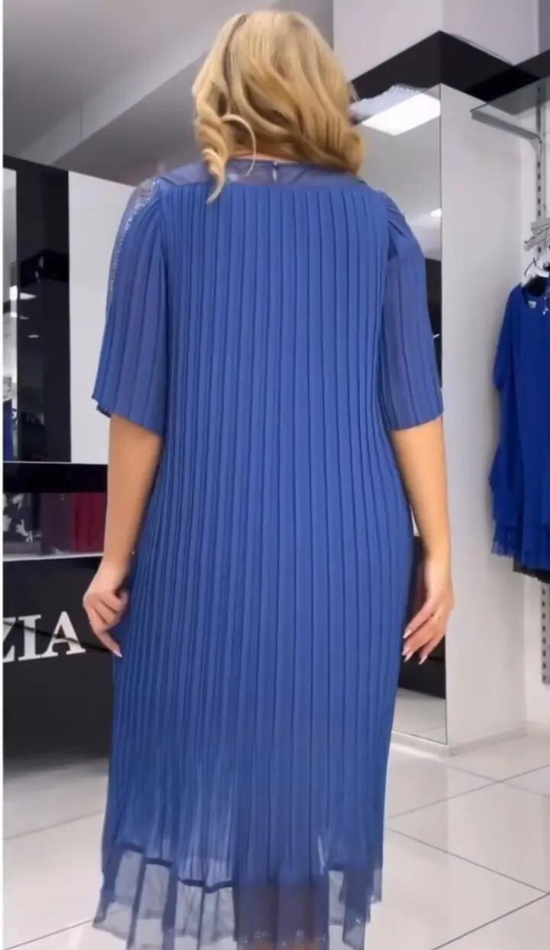 Norvielle Damen Plissiertes Kleid
