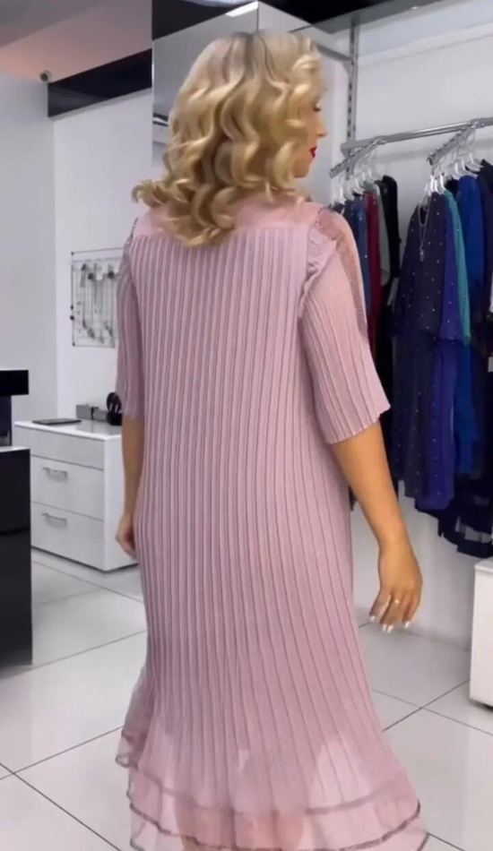 Norvielle Damen Plissiertes Kleid