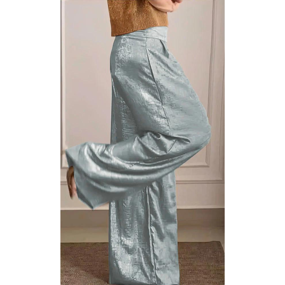 Damen Zweiteiler V-Ausschnitt Hose Set