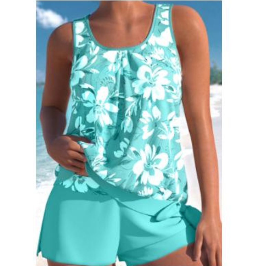 Damen Tankini Florale Badeanzug - Norvielle