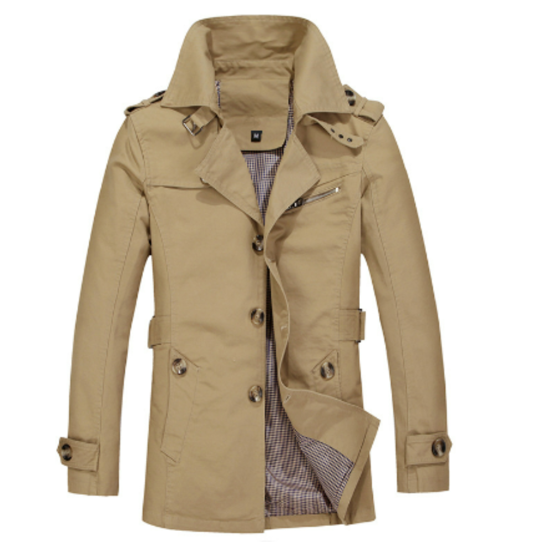 Herren Trenchcoat Elegantes Design - Norvielle
