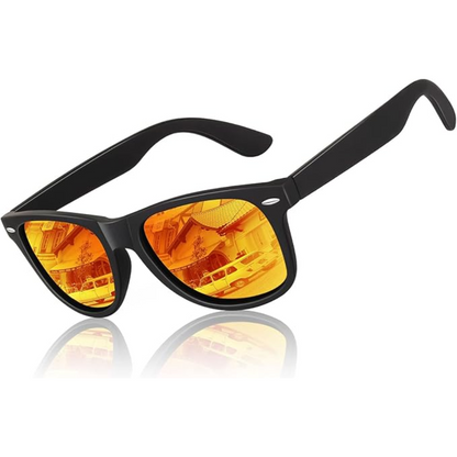 Retro Sonnenbrille Polarisiert 80er Style Schwarz - Norvielle