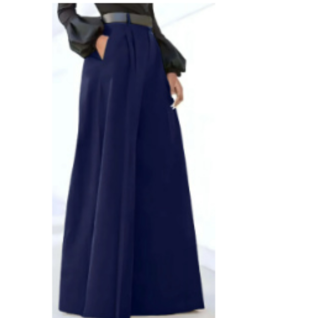 Damen Palazzohose Weites Bein