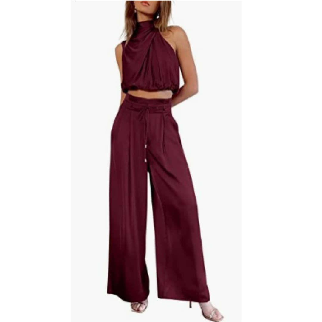 Damen Zweiteiler Badeanzug mit Haltertop