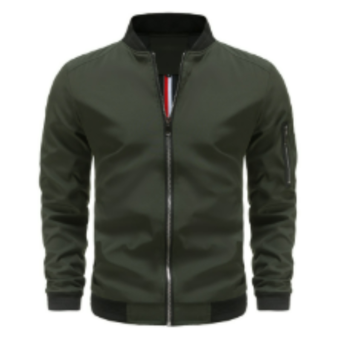 Herren Übergangsjacke Reißverschluss Standardform