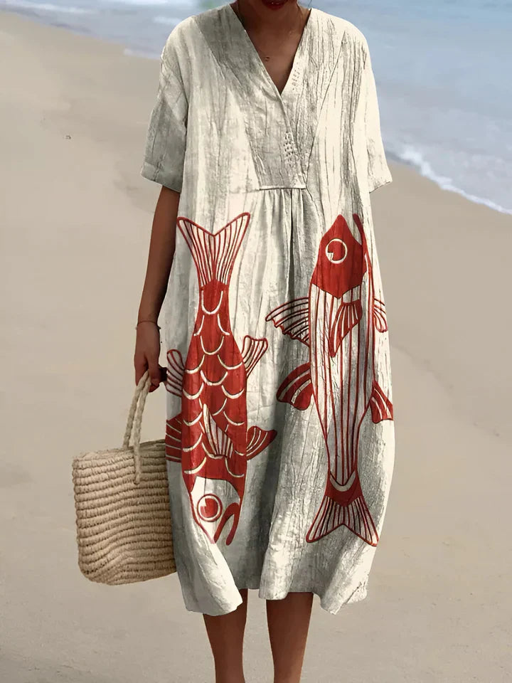 Gemustertes Damen Sommerkleid