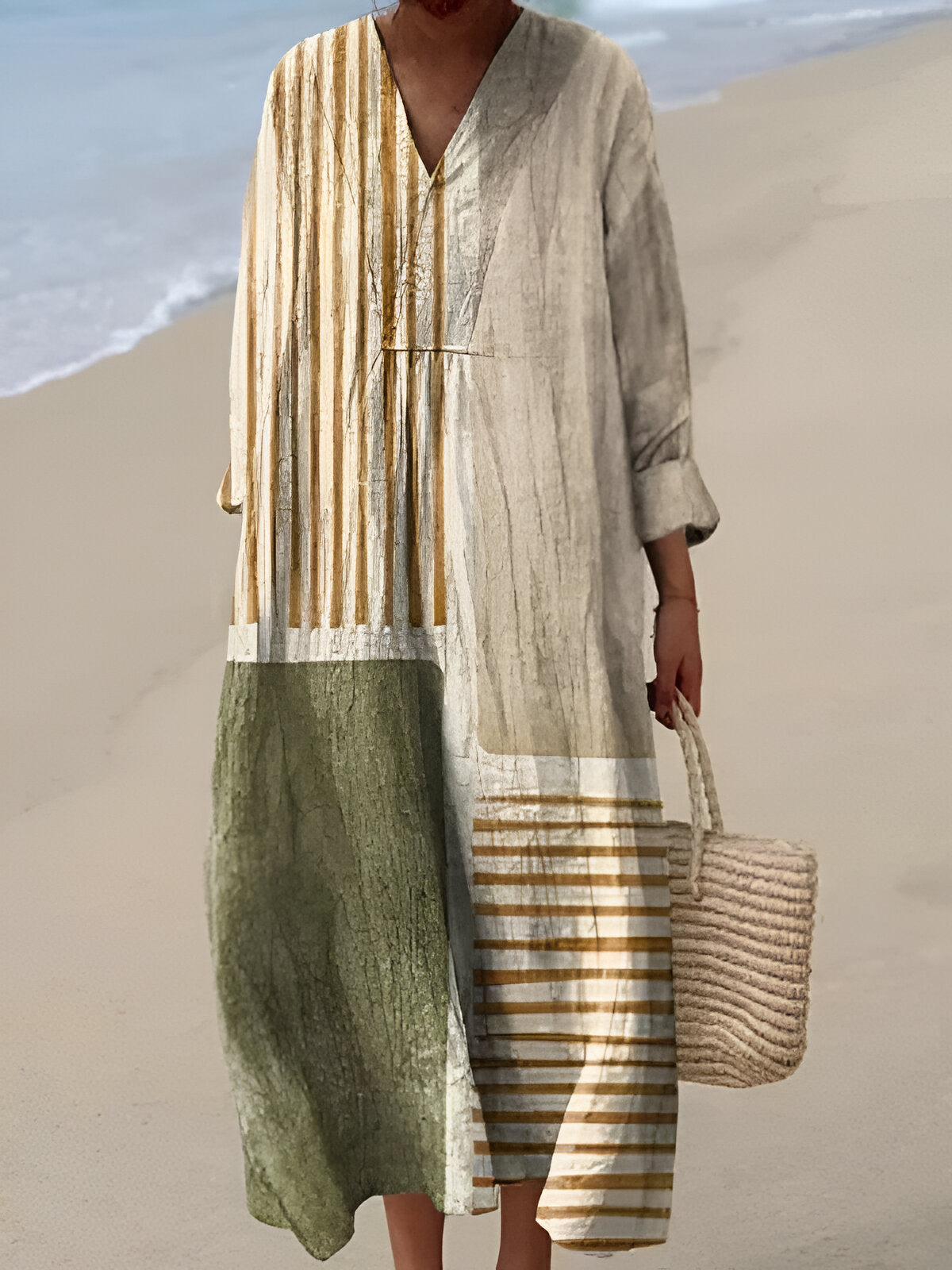 Gemustertes Damen Sommerkleid - Norvielle