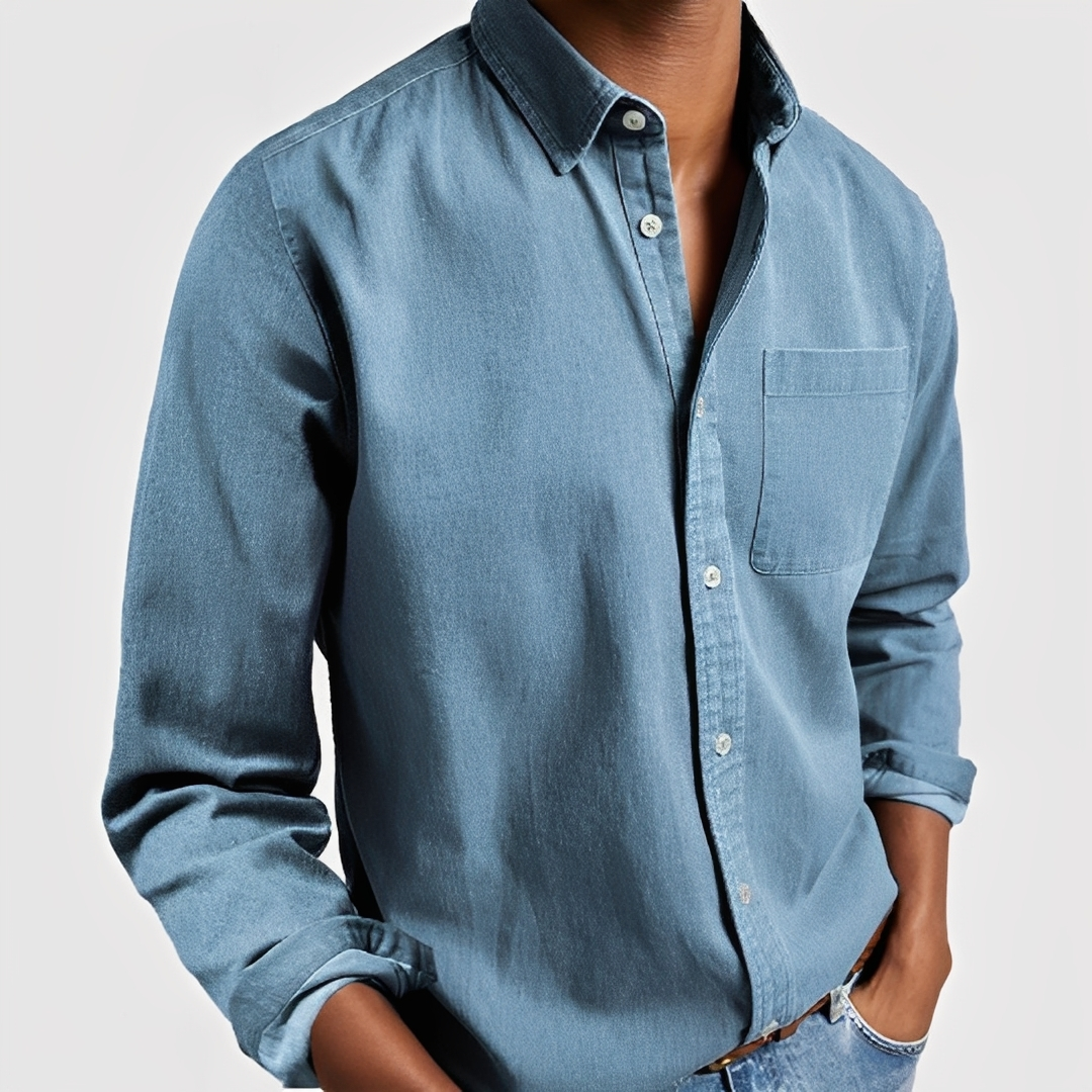 Gauvain Herren Langarmhemd Hochwertig Elegantes Design