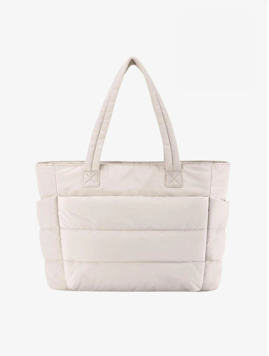 Gepolsterte Damenhandtasche Steppdesign Seitentaschen - Norvielle