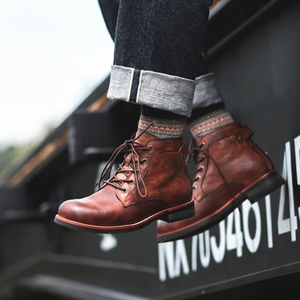 Herren Stiefel Norvielle Leder