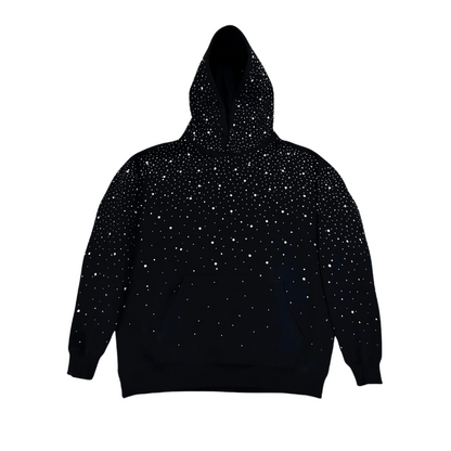 Solayne Sparkle Hoodie Schwarz mit Strasssteinen Produktfoto
