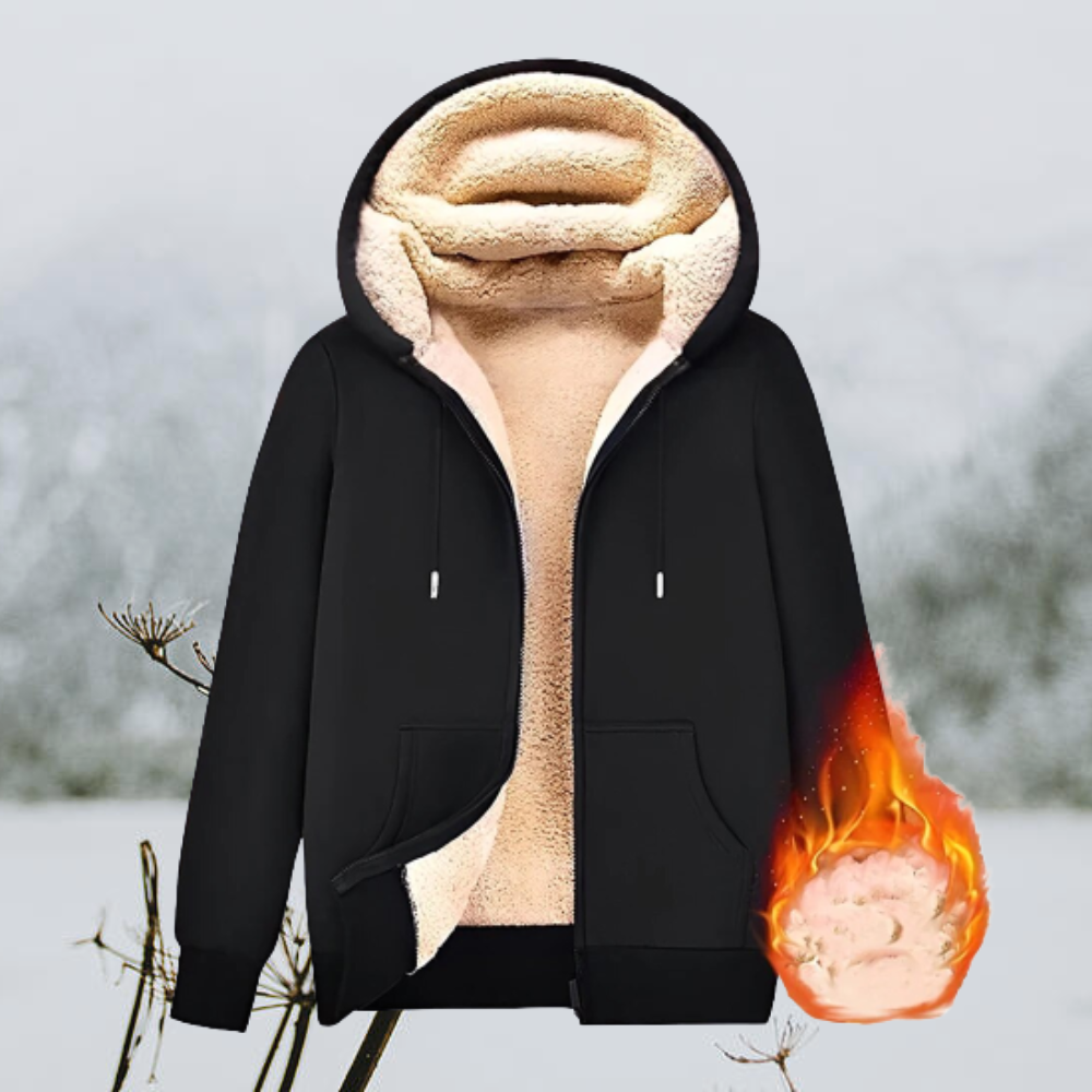 Herren Fleecejacke Teddyfutter Warm Beige - Norvielle