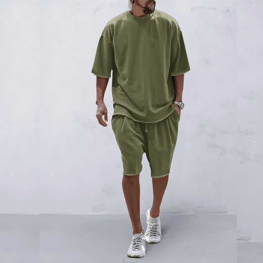 Herren Oversized T-Shirt und Shorts Set - Norvielle