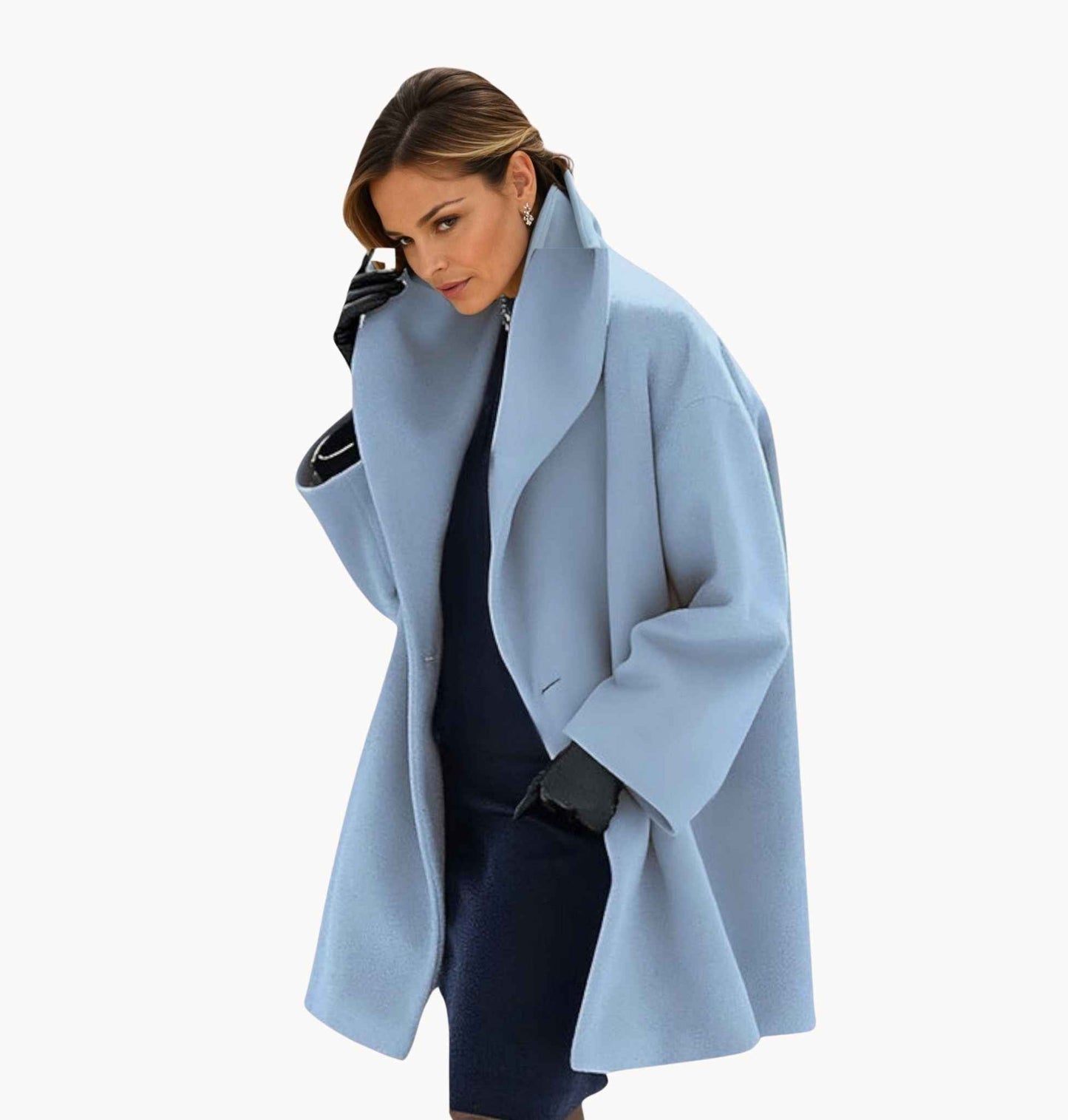 Damen Oversized Wintermantel Modern - Norvielle