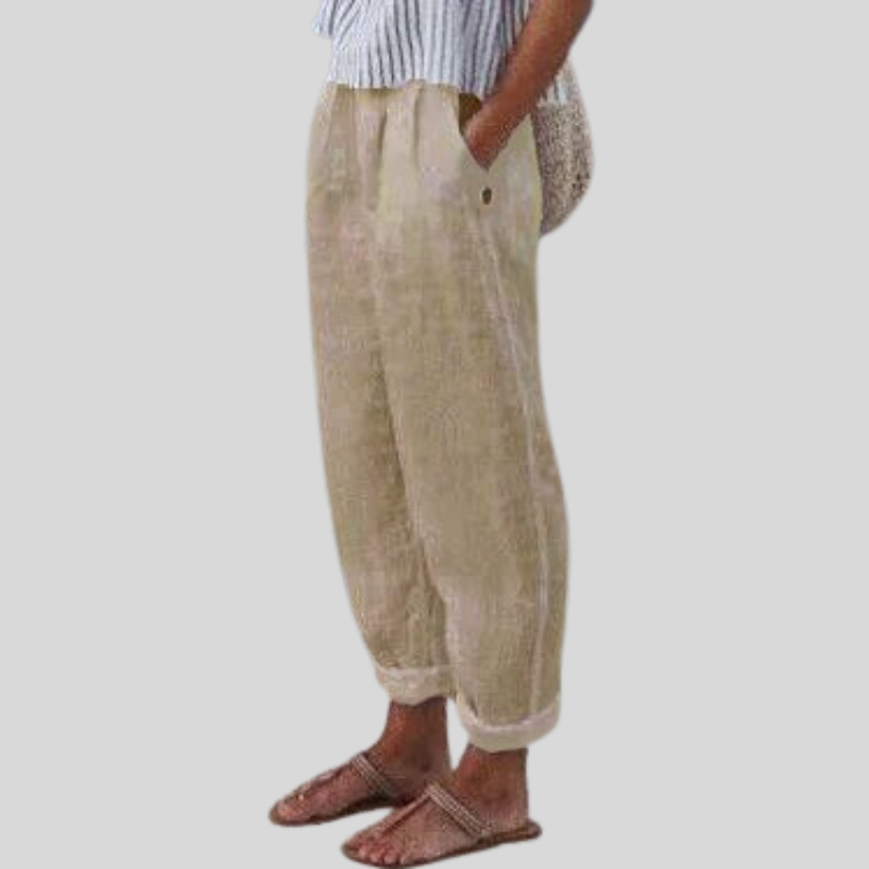 Leichte Damen-Hose Mit Seitentaschen - Norvielle