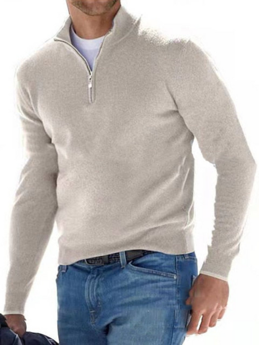 Herrenpullover V-Ausschnitt Gestrickt Regulär - Norvielle
