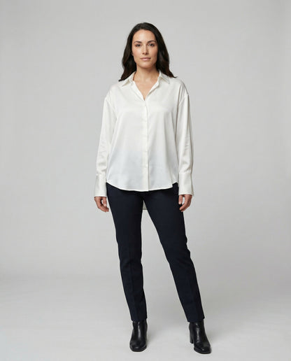 Damen Seidenbluse Elegantes Design