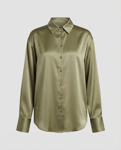 Damen Seidenbluse Elegantes Design