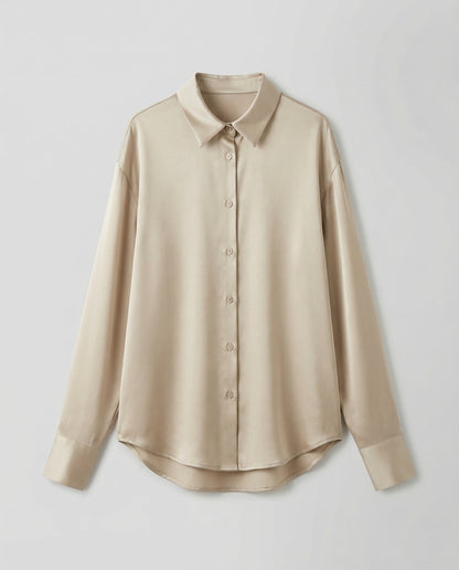 Damen Seidenbluse Elegantes Design