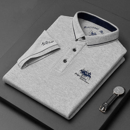 Herren Polo-Shirt -Qualität Baumwolle Weiß