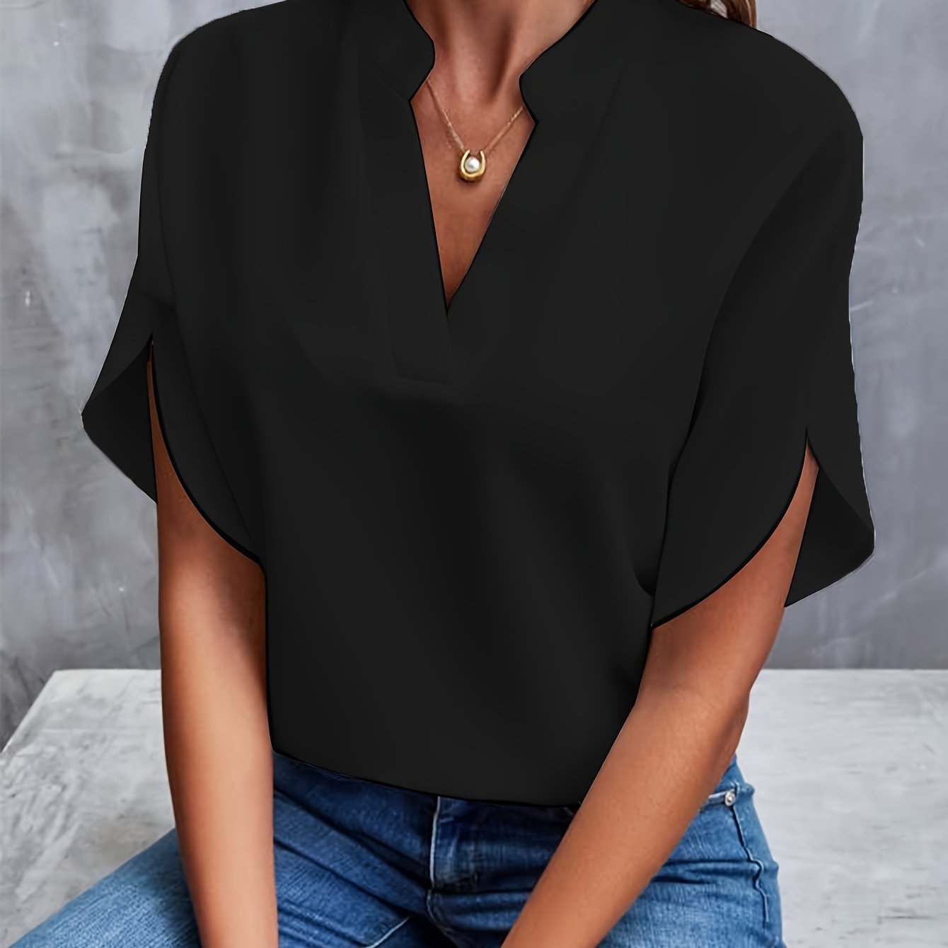 Damen Bluse Leicht Stilvoll