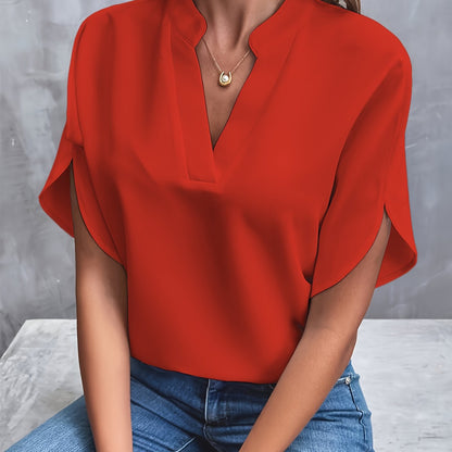 Damen Bluse Leicht Stilvoll Mehrfarbig