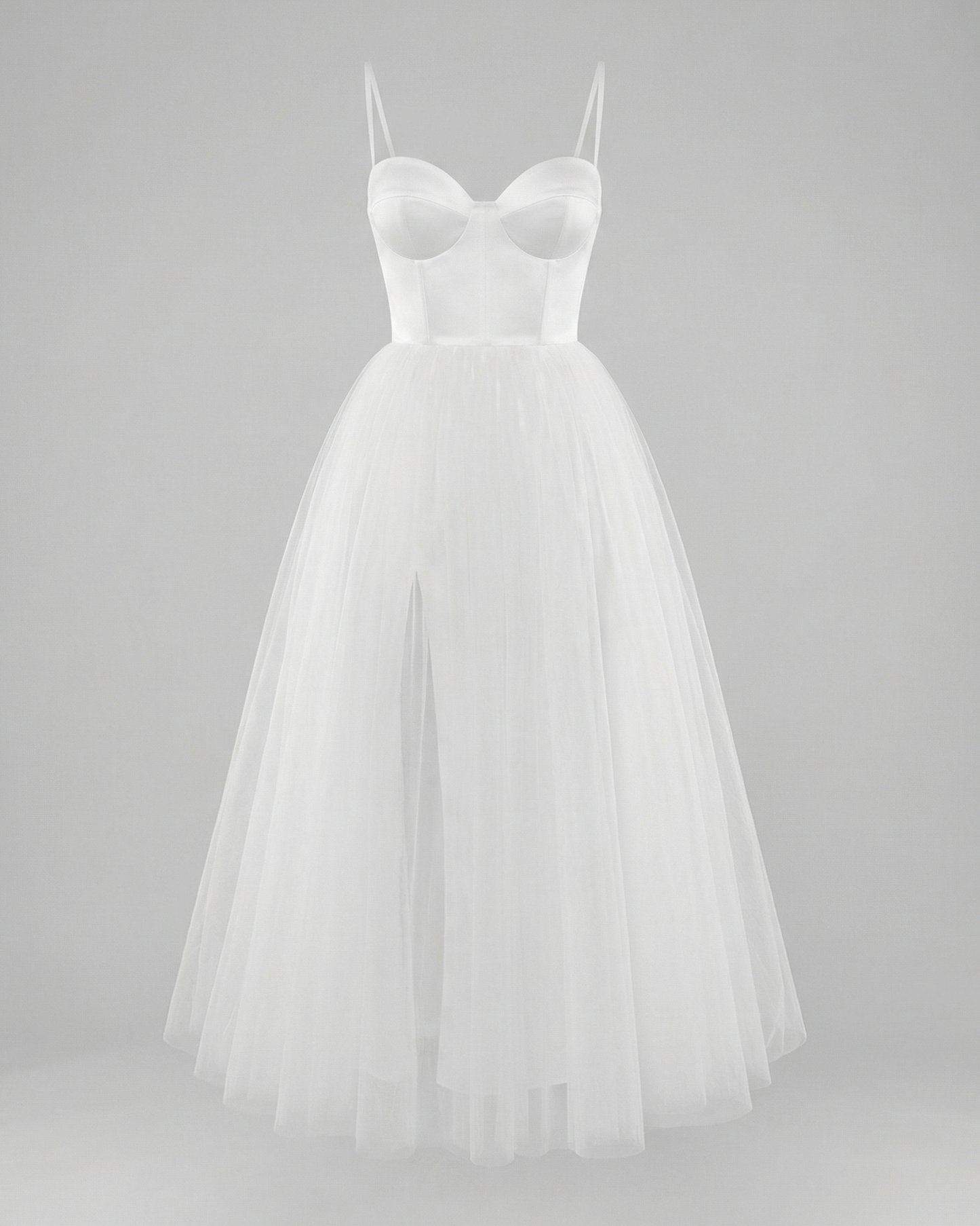Damen Tüll Korsett Abendkleid