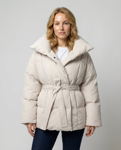 Damen Winterjacke Taillierte Schwarz - Norvielle