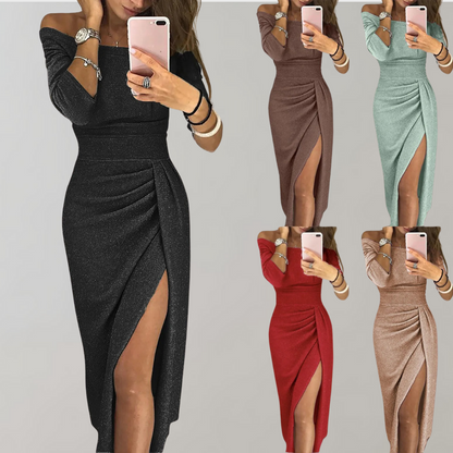 Norvielle Damen Glitzerkleid