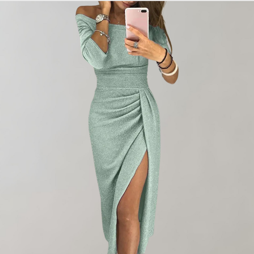 Norvielle Damen Glitzerkleid