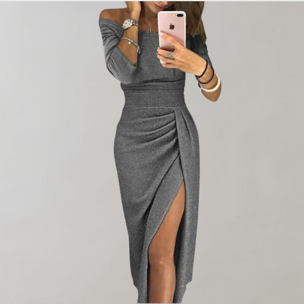 Norvielle Damen Glitzerkleid